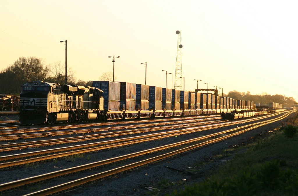 Sunset on NS yard